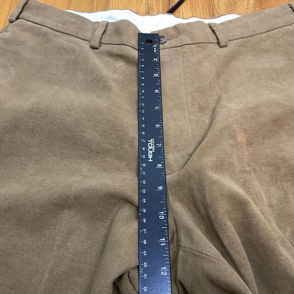 Brooks Brothers 346 Pants Mens 34x32 Brown Flat Front Dress‎ Chino 100% Cotton - Picture 11 of 13